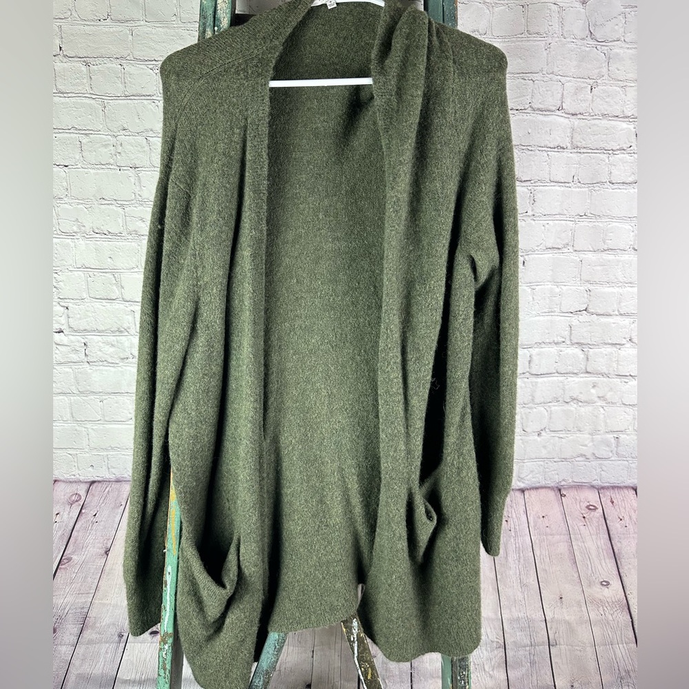 Madewell green cardigan medium